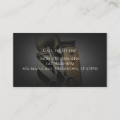 Moderne Barber Business Card mit bearbeitbarem Tex Visitenkarte (Rückseite)
