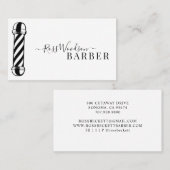 Moderne Barberholzkarte Visitenkarte (Vorne/Hinten)