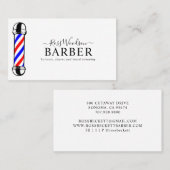 Moderne Barberholzkarte Visitenkarte (Vorne/Hinten)