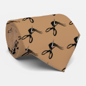 Moderne Barberschere Friseurstylistin Krawatte (Gerollt)