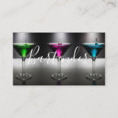 Moderne Barkeeper Business Card Visitenkarte (Vorderseite)
