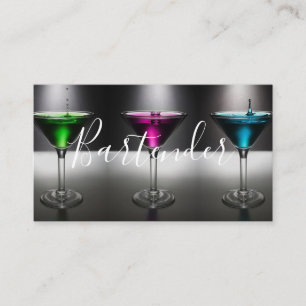 Moderne Barkeeper Business Card Visitenkarte