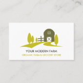 MODERNE BARN EDITABLE FARMING VISITENKARTE (Vorderseite)