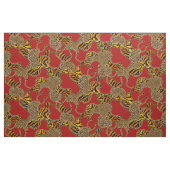 Moderne Barock-Tierdrucke mit Ketten Stoff (Yard (91,4 cm))