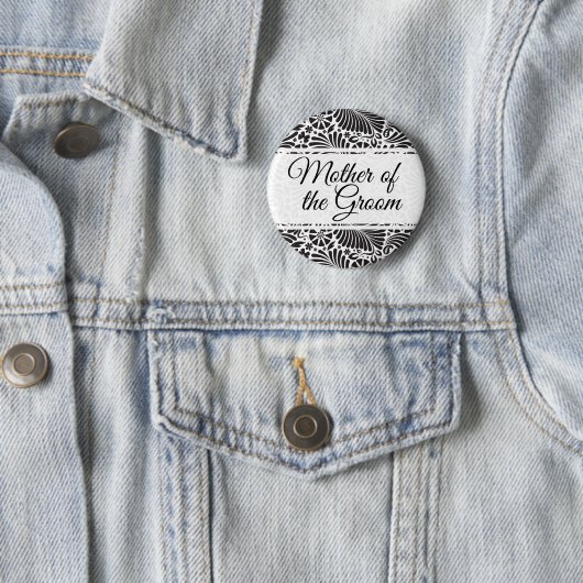 Moderne Barockfloralmutter am Boden Button (Beispiel)