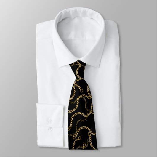 Moderne Barockstyle mit Goldketten Krawatte (Gebunden)