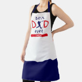 Moderne Baseball-Tasse mit dem besten Vater je Vat Schürze (InSitu)