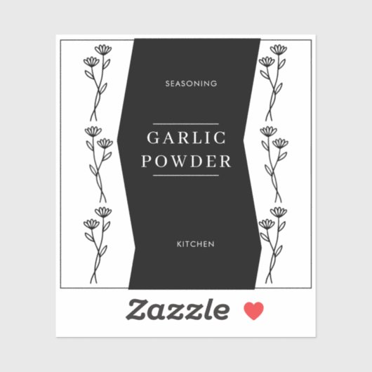 Moderne Basic Minimal Kitchen Pantry Jar Labels (Blatt)