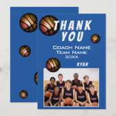 Moderne Basketball-Foto Danke Trainer (Vorne/Hinten)