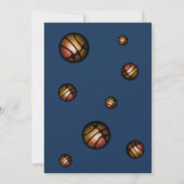 Moderne Basketball-Foto Danke Trainer (Rückseite)