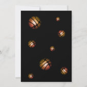 Moderne Basketball-Foto Danke Trainer (Rückseite)