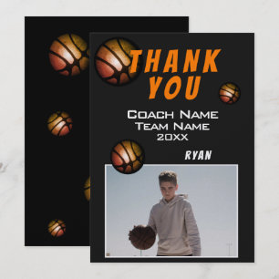 Moderne Basketball-Foto Danke Trainer