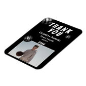 Moderne Basketball-Foto Dankeschön Trainer Magnet (Linke Seite)
