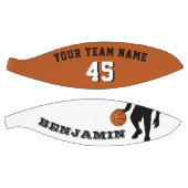 Moderne Basketball mit Mannschaftsname Zahl (Panele)