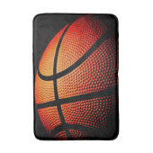 Moderne Basketball Sport Ball Skin Textur Muster Badematte (Vorderseite Vertikal)