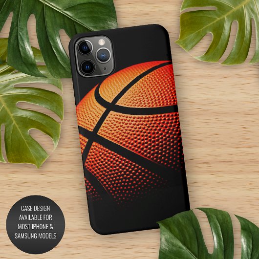 Moderne Basketball Sport Ball Skin Textur Muster iPhone Hülle