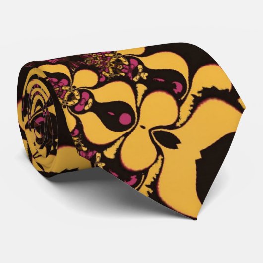 Moderne Batik Abstrakte Muster Krawatte (Gerollt)