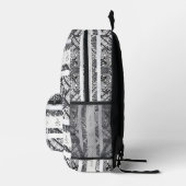 Moderne BATIK-Muster Bedruckter Rucksack (Rechts)