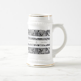 Moderne BATIK-Muster Bierglas