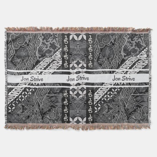 Moderne BATIK-Muster Decke (Vorderseite)
