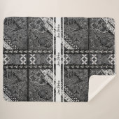 Moderne BATIK-Muster Sherpadecke (Vorderseite (Horizontal))