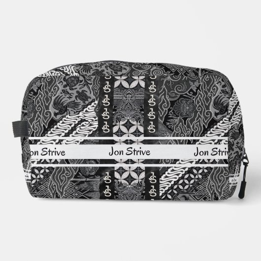 Moderne Batik-Muster Waschbeutel (Vorderseite)