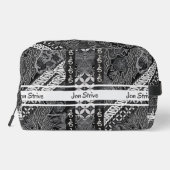 Moderne Batik-Muster Waschbeutel (Rückseite)