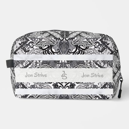 Moderne BATIK-Muster Waschbeutel (Vorderseite)