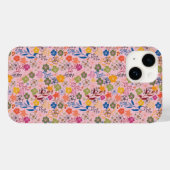 Moderne Batik-Rosen-Schatten Case-Mate iPhone Hülle (Rückseite (Horizontal))