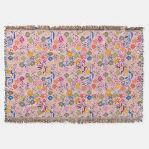 Moderne Batik-Rosen-Schatten Decke