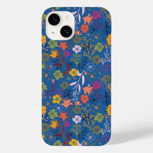 Moderne Batik Victoria Blau Case-Mate iPhone Hülle (Rückseite)