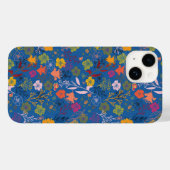 Moderne Batik Victoria Blau Case-Mate iPhone Hülle (Rückseite (Horizontal))