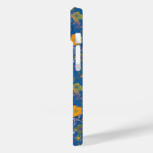 Moderne Batik Victoria Blau Case-Mate iPhone Hülle (Rückseite / Links)
