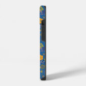 Moderne Batik Victoria Blau iPhone Hülle (Linke Seite)
