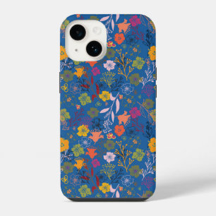 Moderne Batik Victoria Blau iPhone 14 Hülle