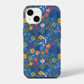 Moderne Batik Victoria Blau iPhone 14 Hülle