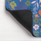 Moderne Batik Victoria Blau Mousepad (Ecke)