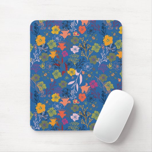 Moderne Batik Victoria Blau Mousepad (Mit Mouse)