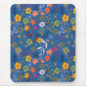 Moderne Batik Victoria Blau Mousepad (Vorne)