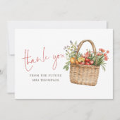 Moderne Bauer Market Brautparty Danke Karte (Vorderseite)