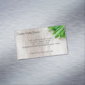 Moderne Bauer Markt Botanist oder Florist Magnetische Visitenkarte (Beispiel)