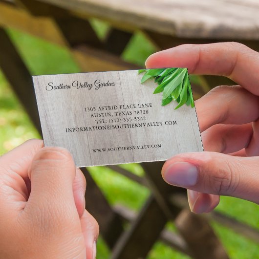 Moderne Bauer Markt Botanist oder Florist Magnetische Visitenkarte