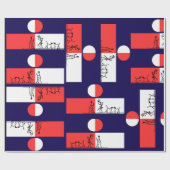 Moderne Bauern in Sunset - Set in Dunkelblau Geschenkpapier (Flach)