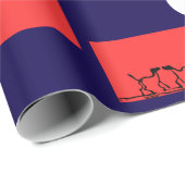 Moderne Bauern in Sunset - Set in Dunkelblau Geschenkpapier (Rolleneckpunkt)
