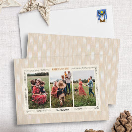 Moderne Bauernhof Holiday Foto Card Feiertagskarte