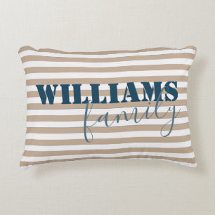 moderne Bauernstreifen Dekokissen