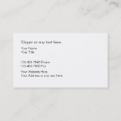 Moderne Baugewerbe-Karten Visitenkarte (Rückseite)