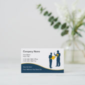 Moderne Baugewerbe-Karten Visitenkarte (Stehend Vorderseite)