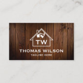 Moderne Bauhandyman Carpenter Tools Busin Visitenkarte (Vorderseite)