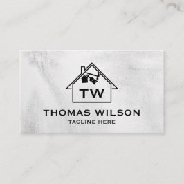 Moderne Bauhandyman Carpenter Tools Busin Visitenkarte